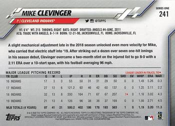 2020 Topps #241 Mike Clevinger Back