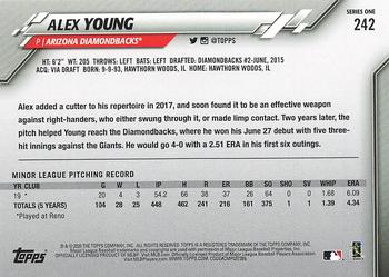 2020 Topps #242 Alex Young Back