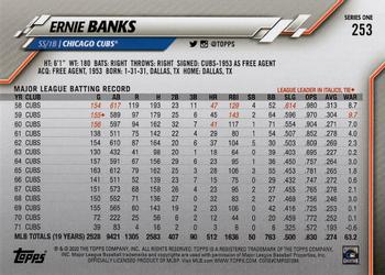 2020 Topps #253 Ernie Banks Back