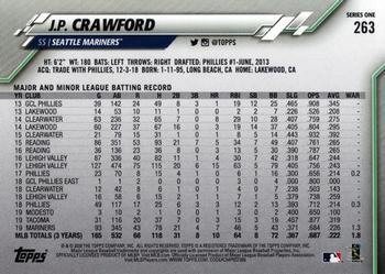 2020 Topps #263 J.P. Crawford Back