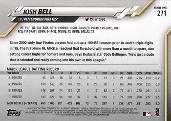 2020 Topps #271 Josh Bell Back