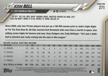 2020 Topps #271 Josh Bell Back