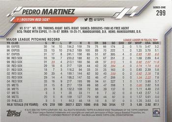 2020 Topps #299 Pedro Martinez Back