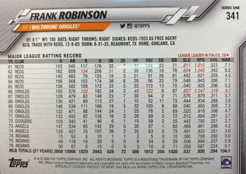 2020 Topps #341 Frank Robinson Back