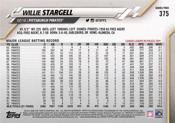 2020 Topps #375 Willie Stargell Back