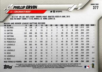 2020 Topps #377 Phillip Ervin Back