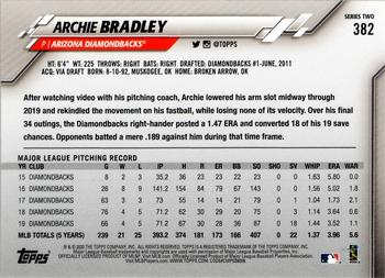 2020 Topps #382 Archie Bradley Back