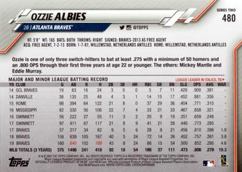 2020 Topps #480 Ozzie Albies Back