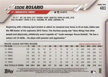 2020 Topps #483 Eddie Rosario Back