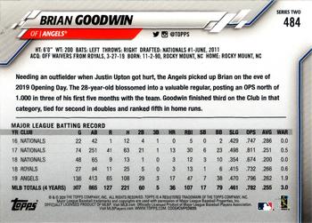 2020 Topps #484 Brian Goodwin Back