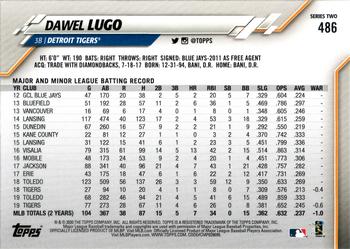 2020 Topps #486 Dawel Lugo Back