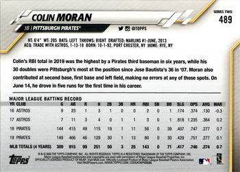 2020 Topps #489 Colin Moran Back