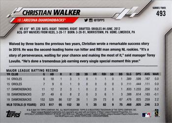 2020 Topps #493 Christian Walker Back