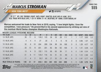 2020 Topps #555 Marcus Stroman Back