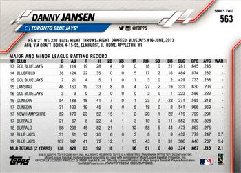 2020 Topps #563 Danny Jansen Back