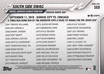 2020 Topps #569 South Side Swag Back