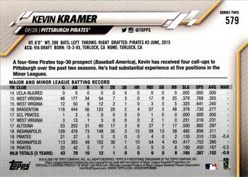 2020 Topps #579 Kevin Kramer Back