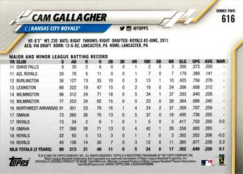 2020 Topps #616 Cam Gallagher Back