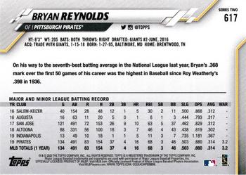 2020 Topps #617 Bryan Reynolds Back