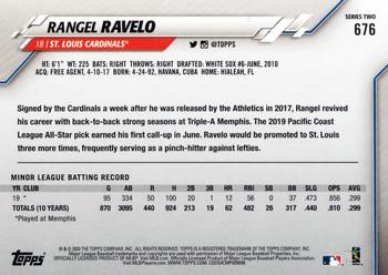 2020 Topps #676 Rangel Ravelo Back
