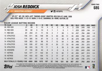 2020 Topps #686 Josh Reddick Back