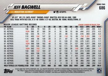 2020 Topps #686 Jeff Bagwell Back