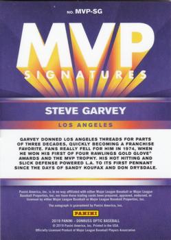 2019 Donruss Optic - MVP Signatures #MVP-SG Steve Garvey Back