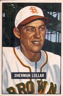 1951 Bowman #100 Sherm Lollar Front