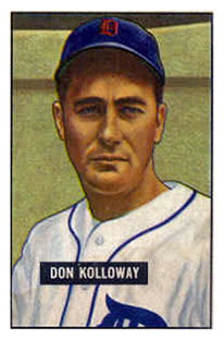 1951 Bowman #105 Don Kolloway Front