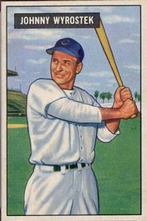 1951 Bowman #107 Johnny Wyrostek Front