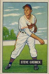 1951 Bowman #115 Steve Gromek Front