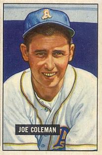 1951 Bowman #120 Joe Coleman Front