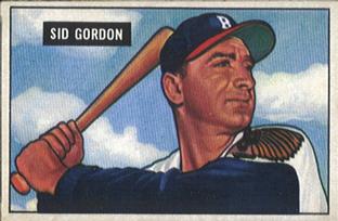 1951 Bowman #19 Sid Gordon Front