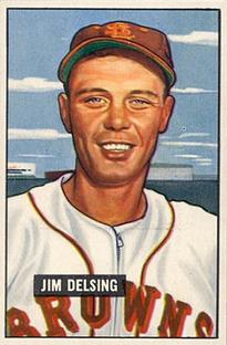 1951 Bowman #279 Jim Delsing Front