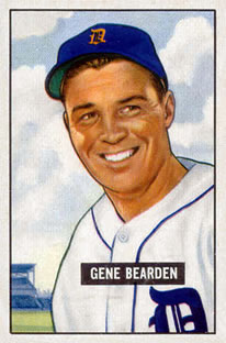 1951 Bowman #284 Gene Bearden Front