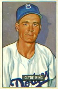 1951 Bowman #299 Clyde King Front
