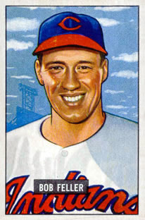 1951 Bowman #30 Bob Feller Front