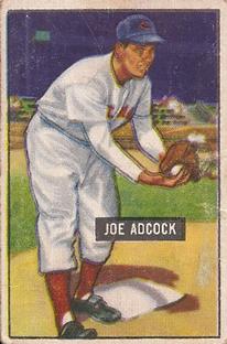 1951 Bowman #323 Joe Adcock Front