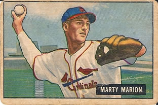 1951 Bowman #34 Marty Marion Front