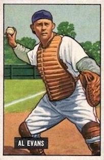 1951 Bowman #38 Al Evans Front