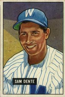1951 Bowman #133 Sam Dente Front