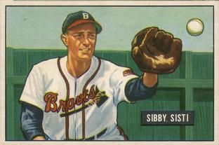 1951 Bowman #170 Sibby Sisti Front