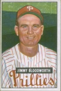 1951 Bowman #185 Jimmy Bloodworth Front