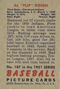 1951 Bowman #187 Al 