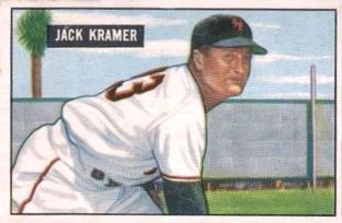 1951 Bowman #200 Jack Kramer Front