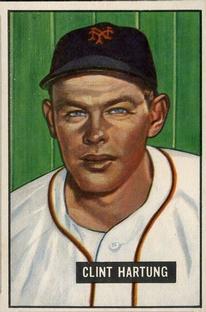 1951 Bowman #234 Clint Hartung Front