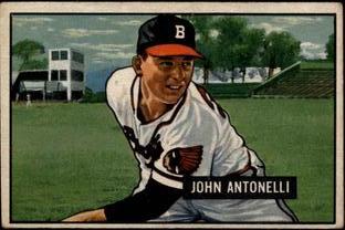 1951 Bowman #243 John Antonelli Front