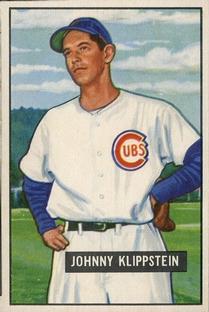 1951 Bowman #248 Johnny Klippstein Front