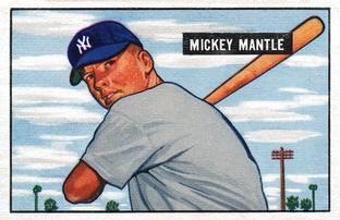 1951 Bowman #253 Mickey Mantle Front