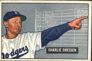 1951 Bowman #259 Chuck Dressen Front